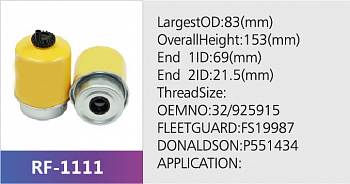 Фильтр топливный RF-1111 (1/30)